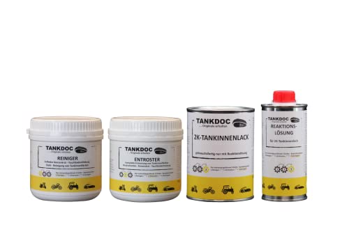 Tankdoc Tanksanierung Box 4-teilig für 15 Liter Tank Farbe lichtgrau (Box 15 lichtgrau)