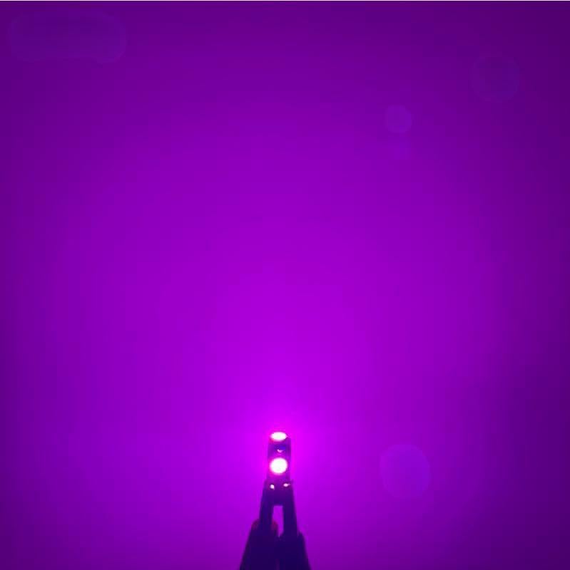 Miniatura 4 de MOAEWN 20 Pcs T5 LED Lights for Car Dashboard, Super Purple 74 37 2721 PC74 Replacement with Twist Lock Socket, for Interior Dome Door Instrument