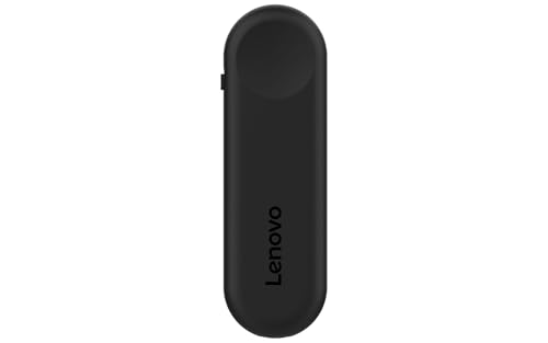 Image of Lenovo Portable Rechargeable Presentation Remote - Bluetooth 5.3 Wireless Clicker with Digital Pointer, USB‑C Charging, Ultra‑Lightweight, for Windows 10 or Later & macOS 12 or Later, Black