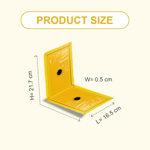 Image of Bitter Jumbo Sticky Traps for Crawling & Flying Insects | Non-Toxic, Pesticide-Free Insect Catcher Pads for Home, Kitchen, Office & Garden | Easy to Use (Pack of 3)