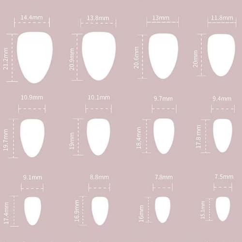 Image of Gold Nail Press ons French Tip Fake Nails with 3D Chrome Design Glossy Glue on Nails Reusable Artificial Acrylic Full Cover Nude Stick on Nail Short Almond False Nails for Women Manicure 24Pcs