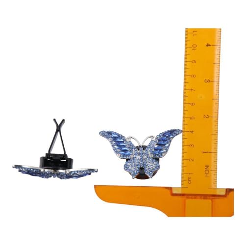 Image of BYOBYO 2 Packs Blue Butterfly Vent Clips, Bling Interior Decor, Air Freshener, Cute Car Accessories for Girls Women, Gifts