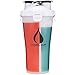 Hydra Cup 3.0-36oz High Performance Dual Shaker Bottle, Patented PRE + Protein Shaker Cup, Leak Proof, Awesome Colors, Save Time & Be Prepared, Everest White