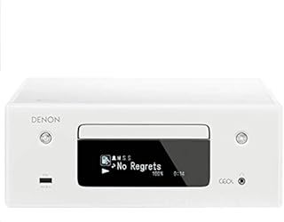 Denon CEOL-N10 Audio Receiver with CD Player, HiFi Amplifier for TV Sound, Bluetooth, 2x Optical Input, Google Assistant / Siri / Alexa Compatible, Music Streaming, HEOS Multiroom - White