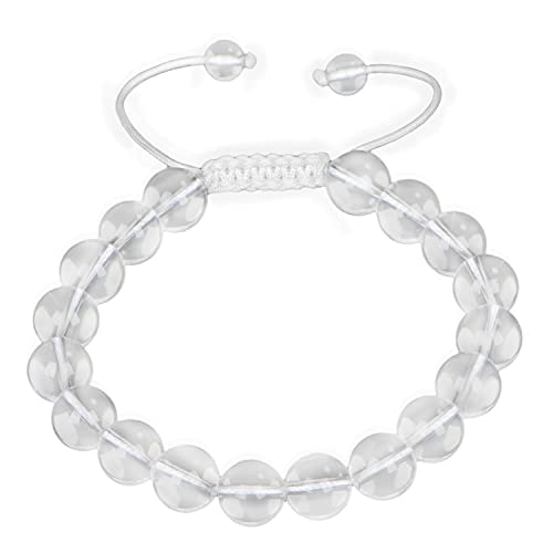 Image of AD Beads Natural 10mm Gemstone Bracelets Healing Power Crystal Macrame Adjustable 7-9 Inch