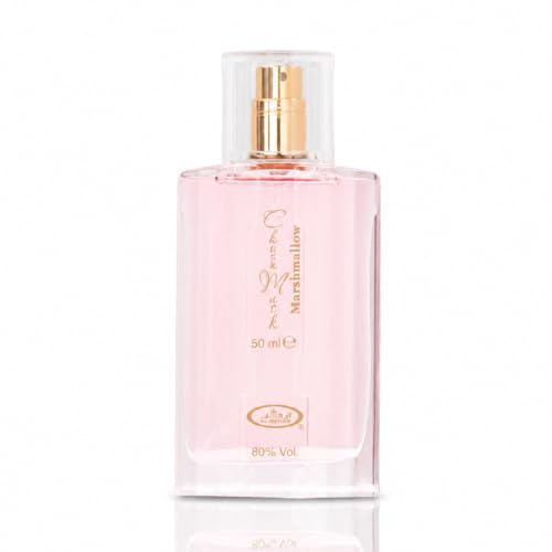 Image of Al-Rehab Choco Musk Marshmallow Eau de Parfum for Women - 50ml (1.65 oz) | Gourmand Perfume with Strawberry, Marshmallow & Cocoa | Sweet, Fluffy & Addictive | Long-Lasting Arabian Dessert Scent