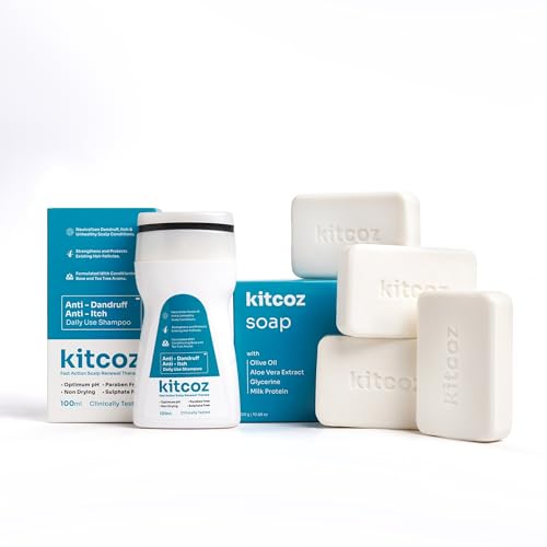 Kitcoz Anti Fungal Skin & Dandruff Control Combo | Fungal Protection, Itch Relief & Flake Control | Anti Fungal Soap (75gm x 4) & Anti Dandruff Shampoo (100ml)-image-21