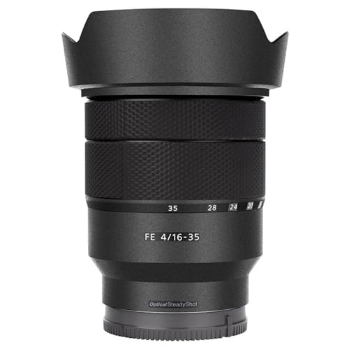 Kiorafoto Anti-Scratch Anti-Wear Camera Lens Skin Protection Film for Sony Vario-Tessar T FE 16-35mm f/4 ZA OSS Lens Camera Lens Protection Decorative Stickers - Matte Dark Gray