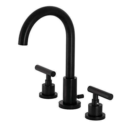 Kingston FSC8920CML Widespread Bathroom Faucet w/Brass Pop-Up,Matte Black by Kingston Brass - Used condition - US$175.01