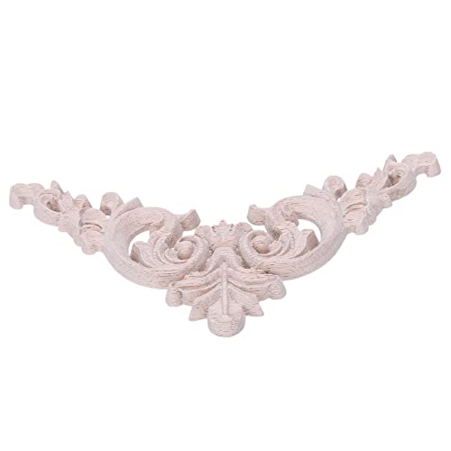 Apliques de madera tallada en roble con relieve simetrico para restaurar molduras de armarios 5