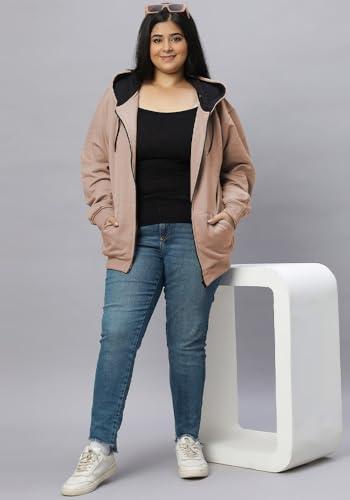 Image of Wear Your Opinion Women's Plus Size Fleece Zipper Hoodie Jacket