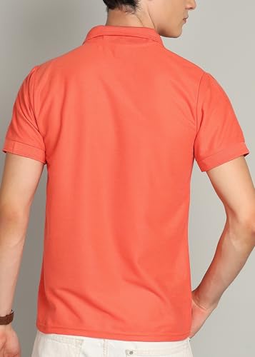 Image of INKKR Men's Polo Neck Half Sleeve Solid T-Shirts