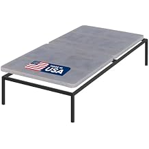 Treaton, Premium 38mm Split Wood Bunkie Board Twin XL Size Bed - 2-Piece Under Mattress Support Board, Fully Assembled, Fabric Ventilation Cover - Replaces Wooden Slats or Box Spring for Bed Frames