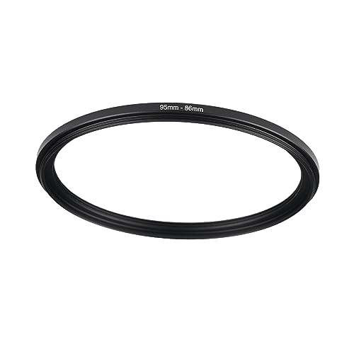 Image of 95mm to 86mm Step Up Ring Filter Adapter Black Metal Step up Adapter Rings Compatible with All Brand UV CPL ND Camera Lens Filter Step Down Ring (95mm-86mm)