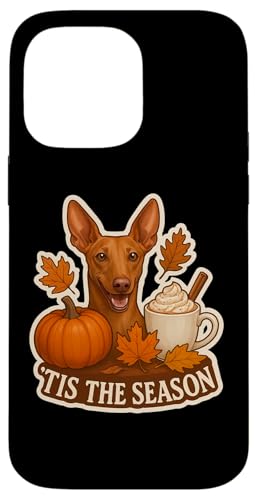 Tis The Season Cirnecho dell'Etna 犬 秋 秋 パンプキン スマホケース iPhone 14 Pro Max 用