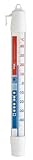 TFA Dostmann Kühlthermometer analog, 14.4003.02.01.40, gemäß EN13485, hohe Genauigkeit, für Kühltruhen, Gefrierschränke, Temperatur messen, weiß