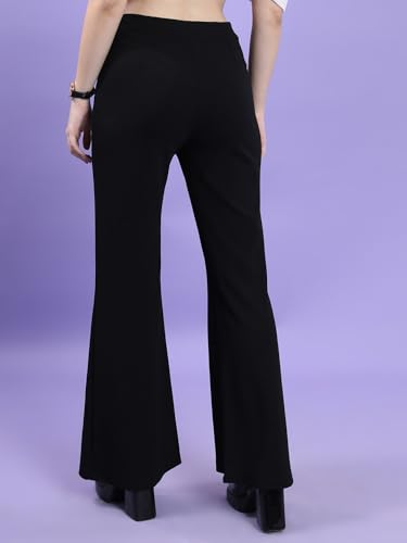Image of Tokyo Talkies Women Flared High Rise Bootcut Trouser