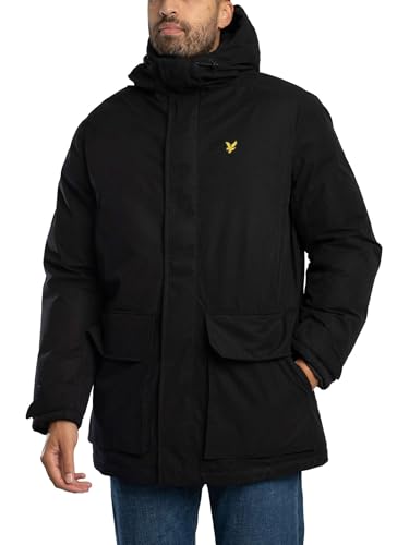 Lyle & Scott Homme Parka À Membrane, Jet Black, S