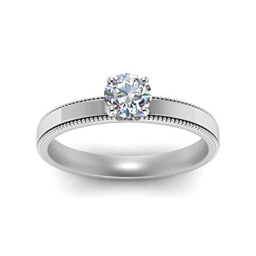 Image of Choose Your Gemstone Glossy Band Ring 925 Sterling Silver Round Shape Solitaire Engagement Rings Ornaments Surprise for Wife Symbol of Love Clarity Comfortable US Size 4 to 12