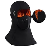 Magnetic Balaclava Ski Mask for Men and Women, Winter Fleece Thermal Magne Face Mask Cover Windproof Breathable with Glasses Hole, Cold Weather Gear for Skiing Riding Cycling Ice Fishing