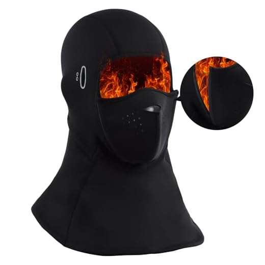 Balaclava Ski Mask for Men and Women, Winter Fleece Thermal Face Mask for Cold Weather (Black-Magnetic Mask)