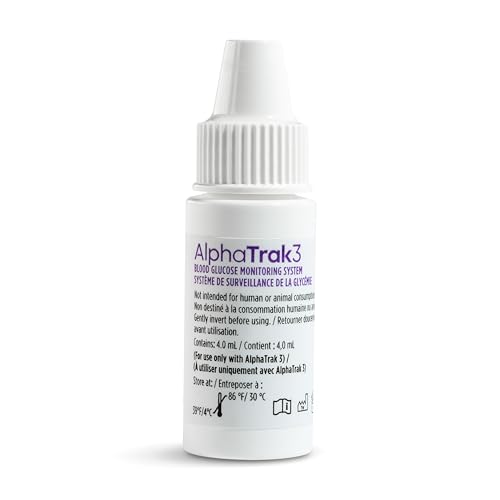 Image of AlphaTrak3 Test Strips (50 Count) & Control Solution, 40 mL (2 Count) | Quick & Accurate Results for Diabetic Dogs, Cats & Horses, Use with AT3 Blood Glucose Monitor