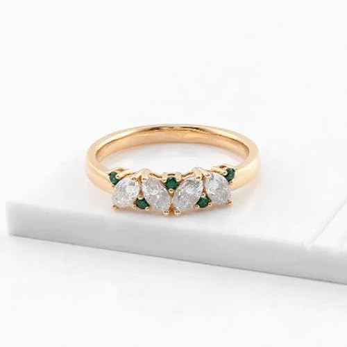 Bague fiançailles moissanite RNG-1329, l'éclat durable sans ternir
