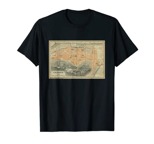 Camiseta Sagunto Spain Map Camiseta