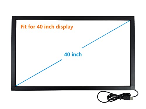 Image of 40 Inch 10 Points Interactive Infrared IR Touch Screen Overlay Frame Free Driver, Design for Touch TV, Touch Monitor, Interactive White Board, Touch Kiosks and Digital Signage