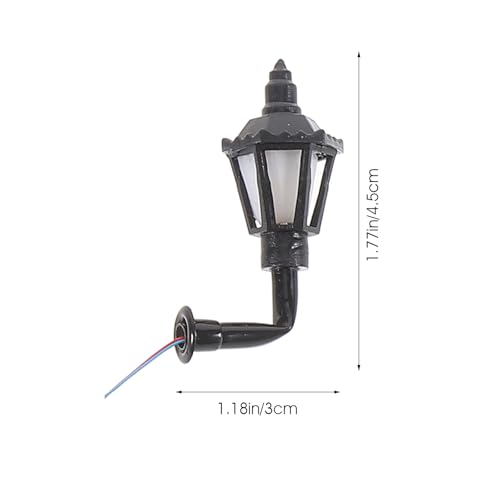 Image of DOITOOL Dollhouse Wall Lamp: 6PCS Dolls House Miniature Lighting Mini Outdoor Lantern Lamp Model Mini Wall Sconce - Miniature Dollhouse Lighting Accessories