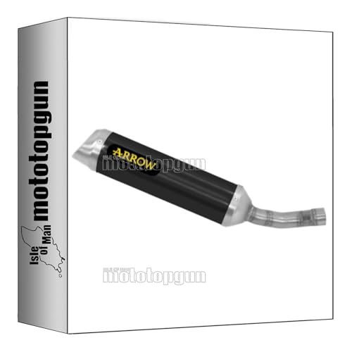 Escape Arrow Thunder homologado de aluminio negro mejora el sonido de tu moto