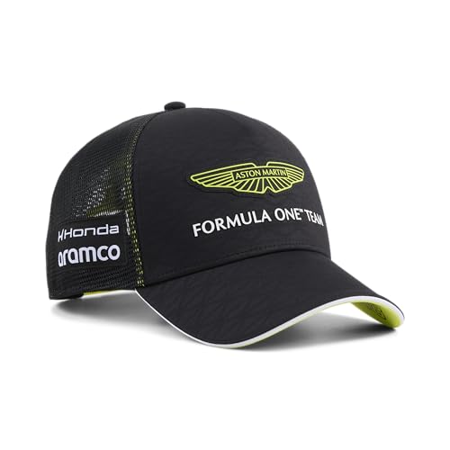 PUMA Aston Martin F1 2026 Lance Stroll Team-Kappe Schwarz Einheitsgröße