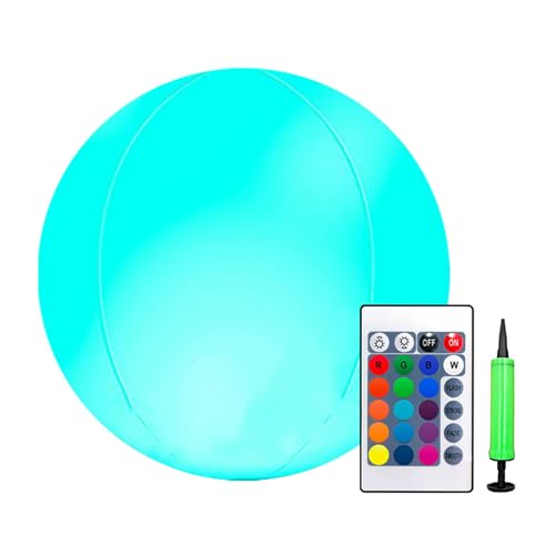 Xijobido Pelotas Iluminadas para Piscina,Bolas Decorativas con Brillo Nocturno para Piscina Y Playa - Luz Nocturna Flotante LED para Exteriores, Jardín, Verano Y Áreas De Juegos