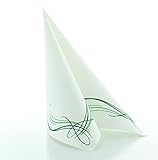 Sovie HORECA Serviette ALEX | Linclass® Airlaid 40x40 cm | Elegant Hochwertig Hochzeit Feier Geburtstag | 50 Stück | (Grün)