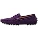 Imagen de Jamron Hombres Cuero de Gamuza Penny Mocasines Comodidad Zapatos de Conducir Plano Pantuflas Morado 2088 EU44