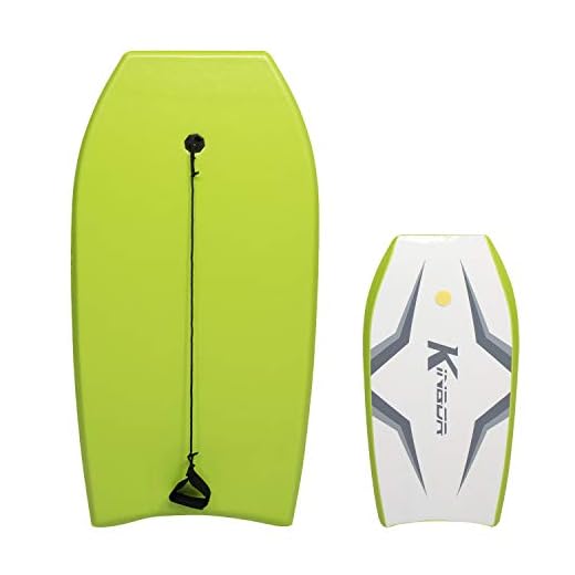 Kinbor Bench Body Board 41 Inch Lightweight Bodyboard Surfing for Sea Beach River Pool, Perfect Surfing for Teens and Adults