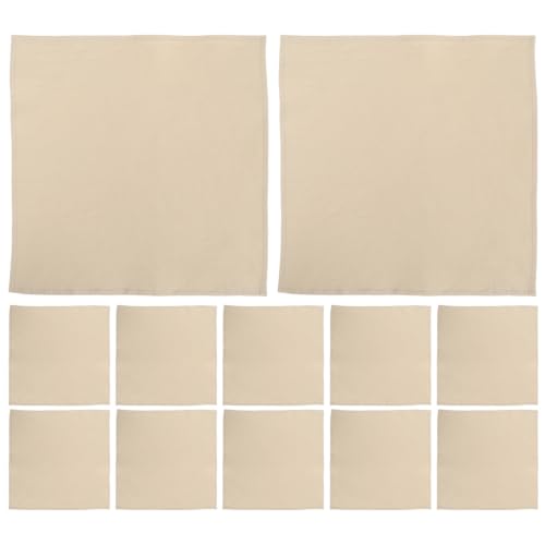 Servilletas de Algodón Beige Lavables Reutilizables Pack 12 2
