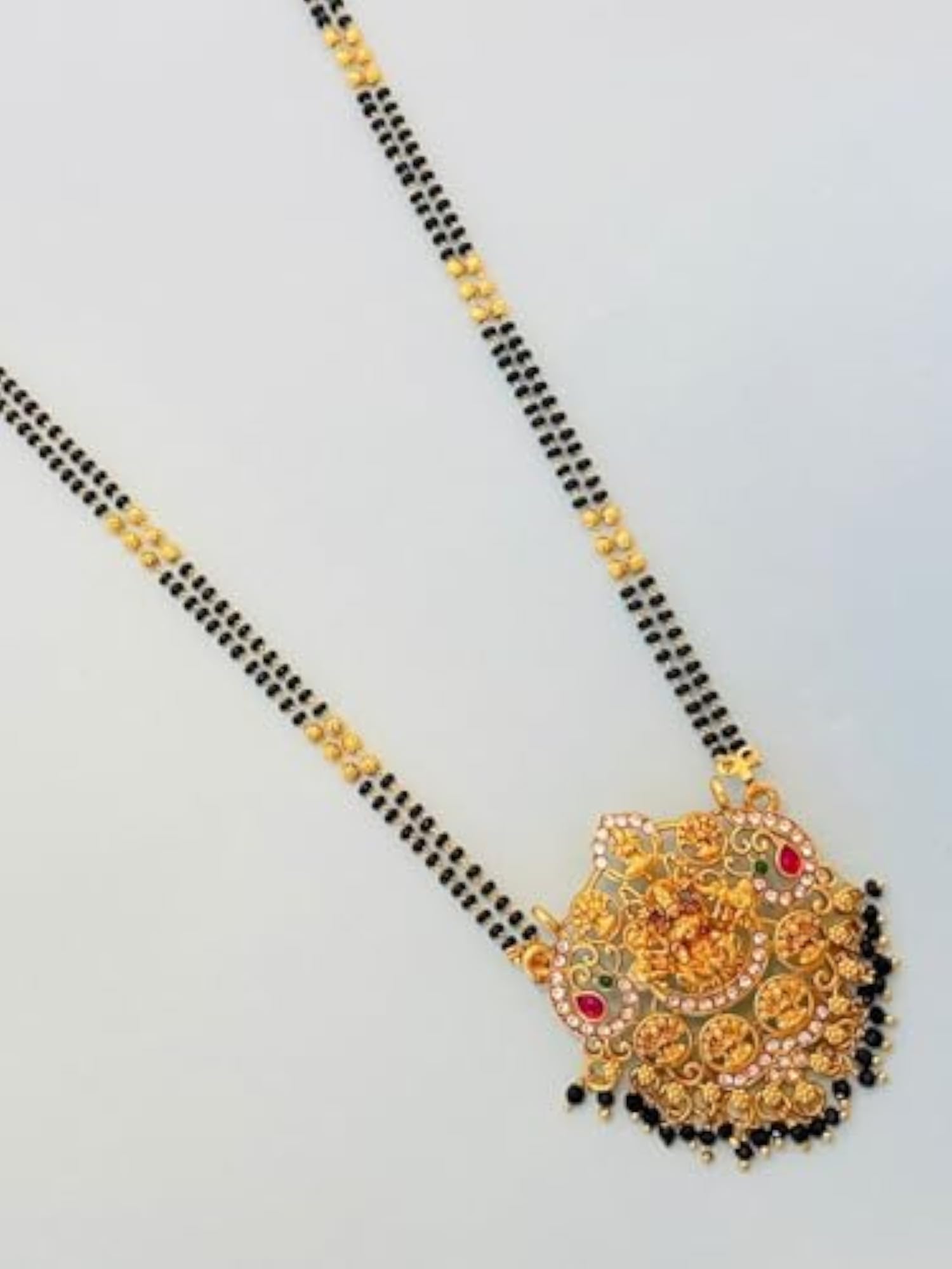 Women's Stylish Gold Plated Long Mangalsutra
