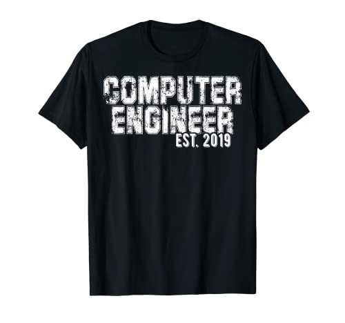 Regalo de graduación para ingenieros de computadora est 2019 Camiseta Camiseta
