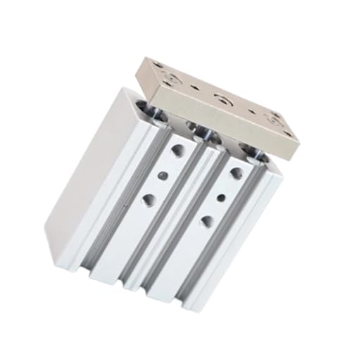 Cylindre pneumatique à trois tiges TCL16 double effet