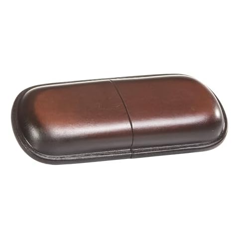 Étui à lunettes Mika en cuir marron Cover