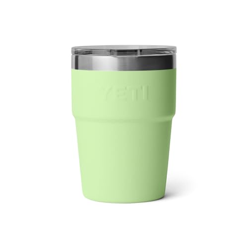 Image of YETI Rambler 16 oz Stackable Tumbler, Vacuum Insulated, Stainless Steel with MagSlider Lid