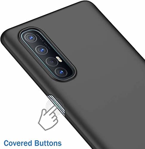 Image of Mobile Back Cover Case for Oppo Reno 4 Pro (Silicone Case|CameraProtection|Black SC1510)