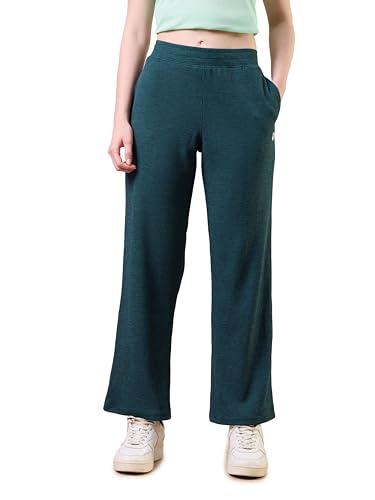 Image of TECHNOSPORT Women's Relaxed Fit Mid Rise Track Pant