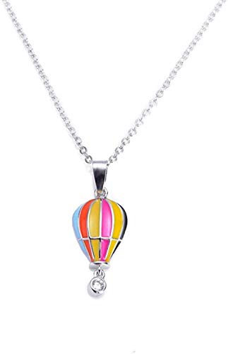 Preisvergleich Produktbild CKAWM Halskette Womeninitial Halskette Regenbogen Zirkon Auge Herz Kupfer Anhänger Halskette Frauen Halskette Kette Mothergift Motherday