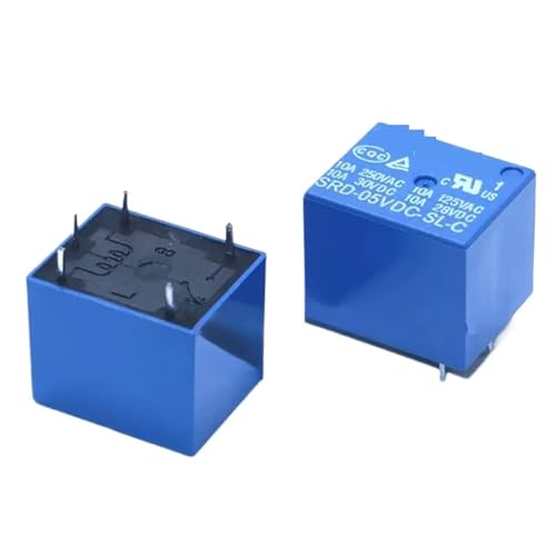 Relais SRD-12VDC-SL-C 5 broches 10A, mini relais inverseur de puissance DIP5