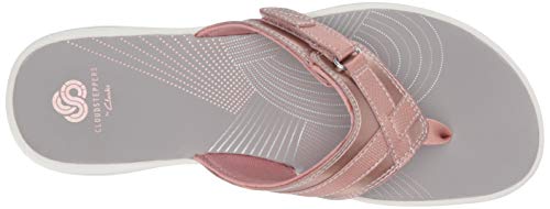 Clarks Womens Breeze Sea Flip Flop, Rose Gold, 8 Us #TOP4