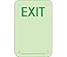 National Marker 50R-7SN-E Glo Brite Door Marking Exit Sign