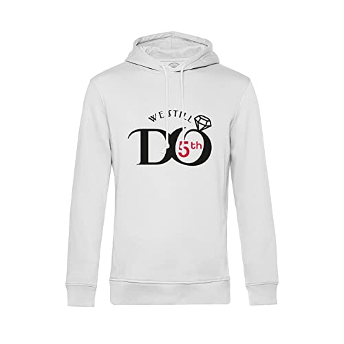 Sweat à Capuche Anniversaire 5 Ans de Mariage avec Motif Durable et Textile Souple