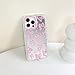 NITITOP Compatible with iPhone 14 Pro Max Case Cute Mirror Bow Love Heart Pattern for Women Girls Ribbon Design Shockproof Silver Protective Phone Cover - Pink Bow